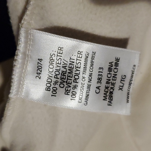 New - Avia size XL greyish white fleece lined jacket - Picture 3 of 3